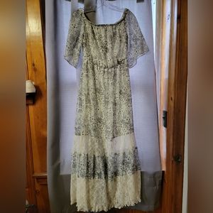 Cato Peasant White Dress